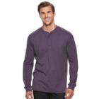 Big & Tall Croft & Barrow&reg; Classic-fit Stretch Henley, Men's, Size: Xxl Tall, Drk Purple