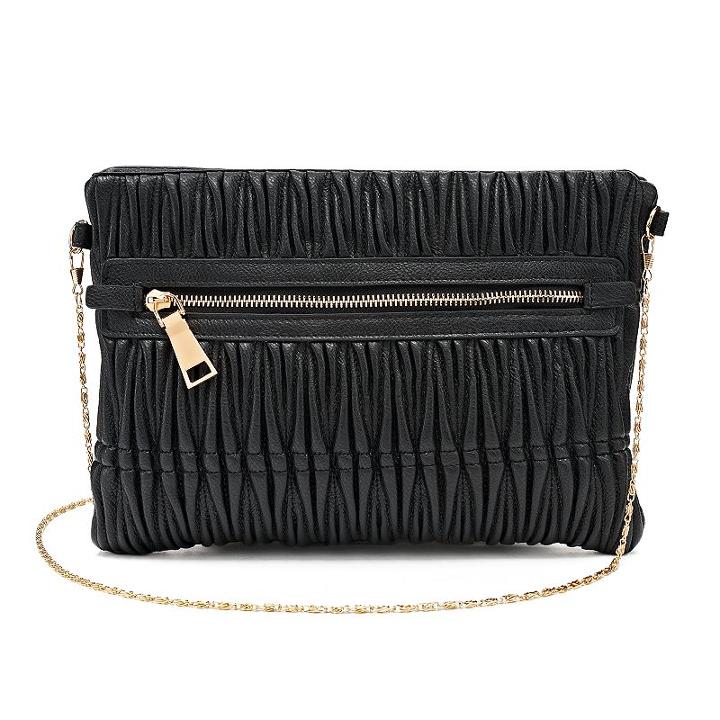 Olivia Miller Lali Pleated Crossbody Bag, Women's, Black