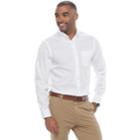 Men's Dockers Classic-fit Comfort Stretch Button-down Shirt, Size: Medium, White