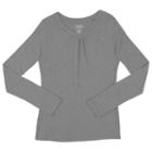 Girls 7-16 & Plus Size French Toast Long Sleeve V-neck Tee, Size: Large, Med Grey