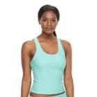 Women's Rbx Mesh Strappy Tankini Top, Size: Medium, Blue