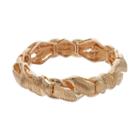 Napier Textured Wavy Stretch Bracelet, Women's, Gold