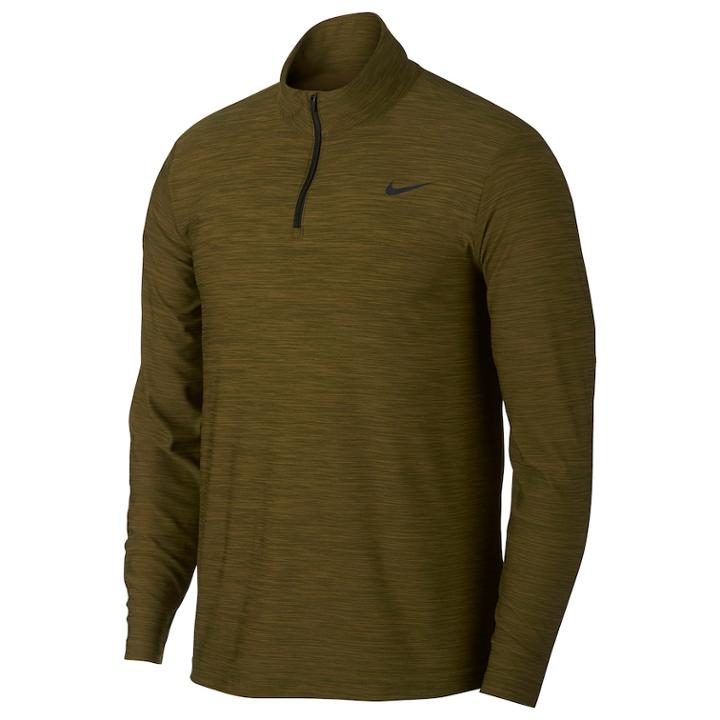 Men's Nike Breathe Quarter-zip Top, Size: Xxl, Green