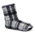 Women's Cuddl Duds Plaid Bootie Slippers, Size: S-m