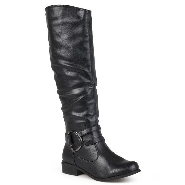 Journee Collection Charming Women's Tall Boots, Girl's, Size: 7 Wc, Black
