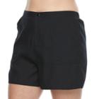 Plus Size Croft & Barrow&reg; Solid Swim Shorts, Women's, Size: 20 W, Black