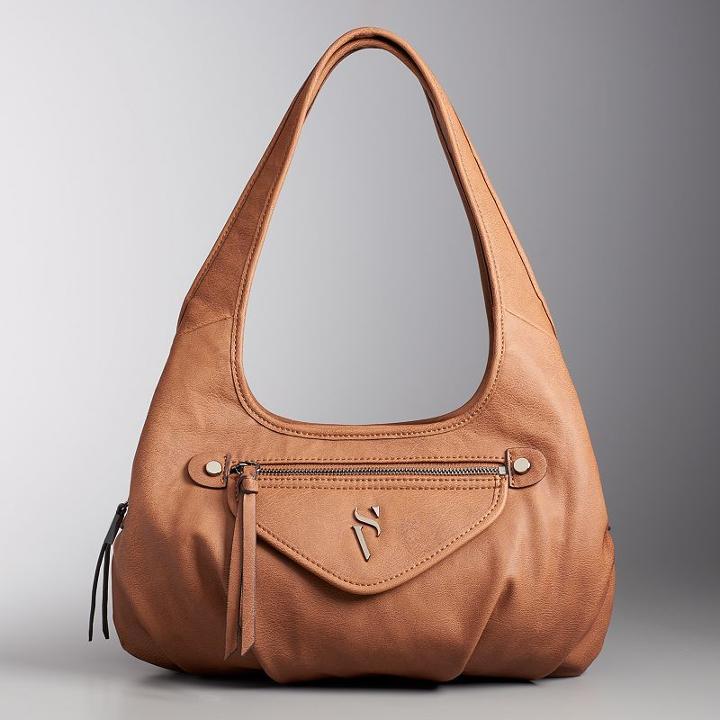 Simply Vera Vera Wang Sidekick Satchel, Women's, Dark Brown