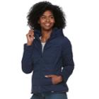 Women's Be Boundless Hooded Reversible Jacket, Size: Large, Blue (navy)