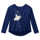 Girls 7-16 & Plus Size So&reg; Perfectly Soft High-low Graphic Top, Girl's, Size: 20 1/2, Blue