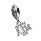 Dayna U Sterling Silver Texas A & M Aggies Team Logo Football Charm, Women's, Grey