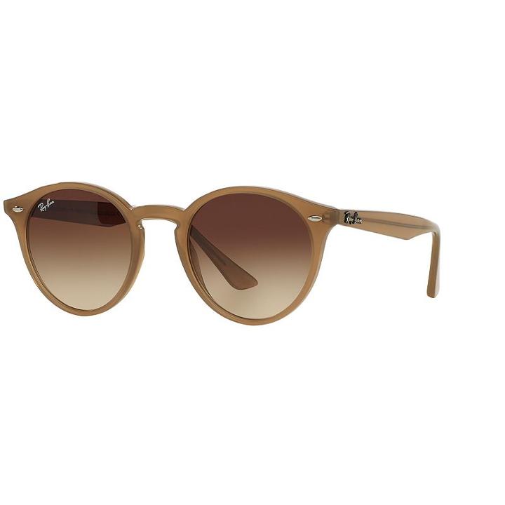 Ray-ban Rb2180 49mm Round Gradiet Sunglasses, Women's, Med Beige