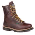 Georgia Boot Loggers Men's 8-in. Waterproof Work Boots, Size: 9.5 Wide, Brown