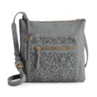 Sonoma Goods For Life&trade; Dina Floral Crossbody Bag, Women's, Grey