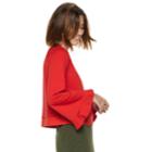 Women's Popsugar Bell-sleeve Sweatshirt, Size: Xl, Med Red