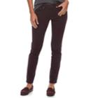 Women's Sonoma Goods For Life&trade; Curvy Fit Sateen Skinny Pants, Size: 18 T/l, Dark Red
