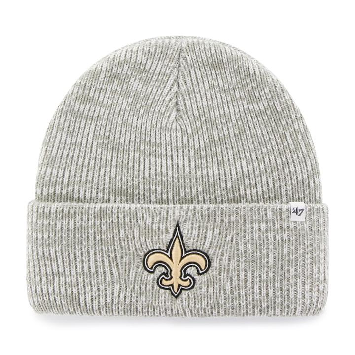 Adult '47 Brand New Orleans Saints Brain Freeze Knit Beanie, Men's, Gray