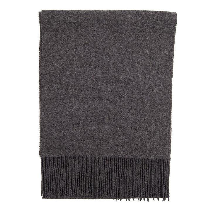 Men's Dockers Solid Fringe Scarf, Dark Grey