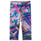 Girls 4-6x Adidas Print Capri Running Tights, Girl's, Size: 6, Ovrfl Oth