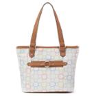 Croft & Barrow&reg; O-ring Jacquard Tote, Women's, White Oth