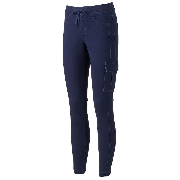 Women's Sonoma Goods For Life&trade; Pull-on Skinny Jeans, Size: 16, Blue