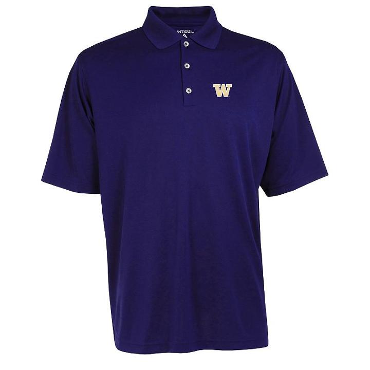 Men's Washington Huskies Exceed Desert Dry Xtra-lite Performance Polo, Size: Xl, Purple