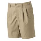 Men's Croft & Barrow&reg; True Comfort Classic-fit Stretch Pleated Shorts, Size: 32, Med Beige