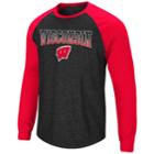 Men's Wisconsin Badgers Hybrid Ii Tee, Size: Small, Grey