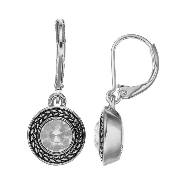 Napier Drop Earrings, Women's, White