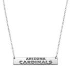 Arizona Cardinals Sterling Silver Bar Link Necklace, Women's, Size: 18, Grey