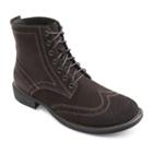 Eastland Bennett Men's Suede Wingtip Boots, Size: Medium (12), Dark Brown