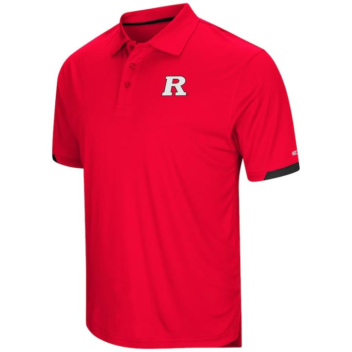 Men's Colosseum Rutgers Scarlet Knights Loft Polo, Size: Large, Med Red