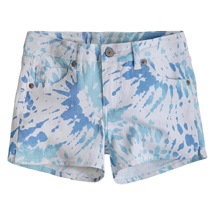 Girls 7-16 Levi's Best Coast Shorty Shorts, Size: 7, Blue