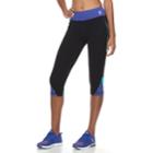 Women's Fila Sport&reg; Printed Inset Capri Leggings, Size: Large, Black