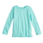 Girls 4-10 Jumping Beans&reg; Solid Long Sleeve Tee, Size: 10, Med Blue