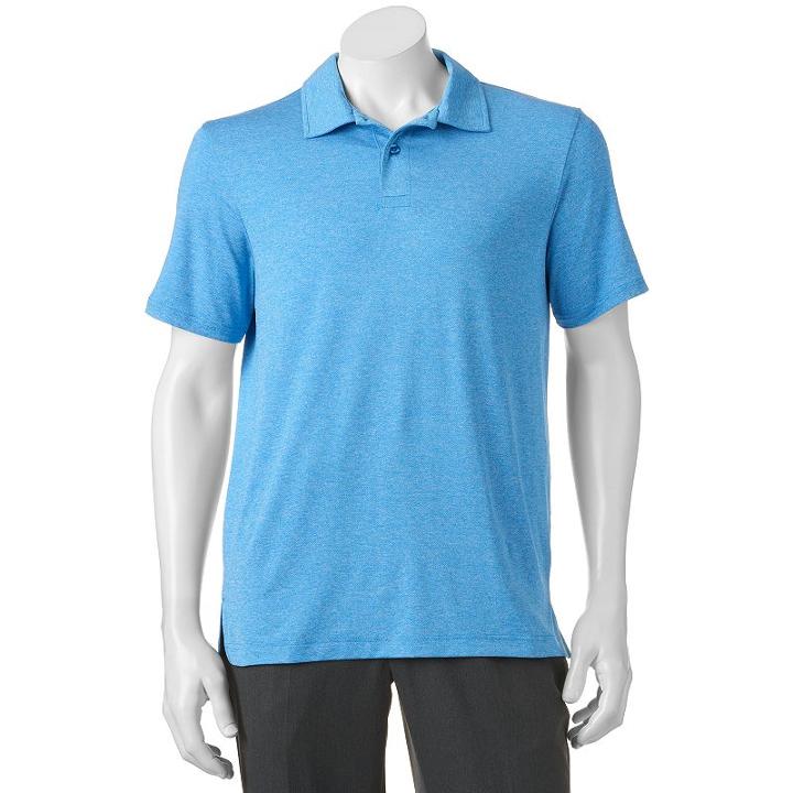 Men's Coolkeep Heathered Mesh Performance Polo, Size: Xl, Blue Other