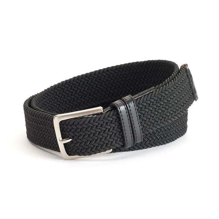Men's Dockers&reg; Braided Stretch Belt, Size: Xxl, Black