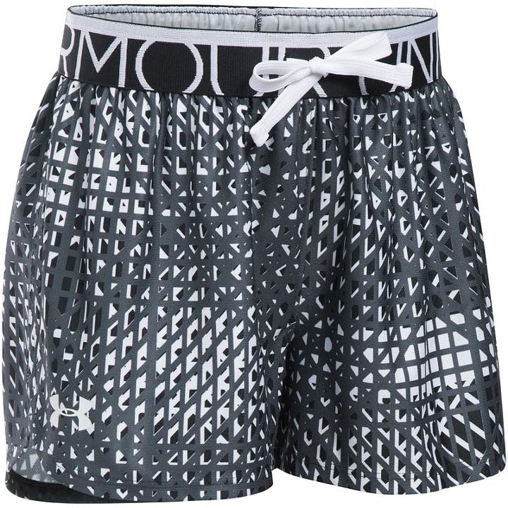 Girls 7-16 Under Armour Play Up Printed Shorts, Girl's, Size: Large, Black