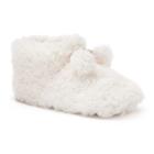 Women's Sonoma Goods For Life&trade; Cozy Pom Pom Bootie Slippers, Size: Large, White Oth