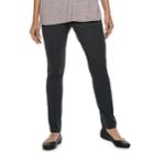 Women's Dana Buchman Everyday Casual Ankle Leggings, Size: Medium, Dark Grey