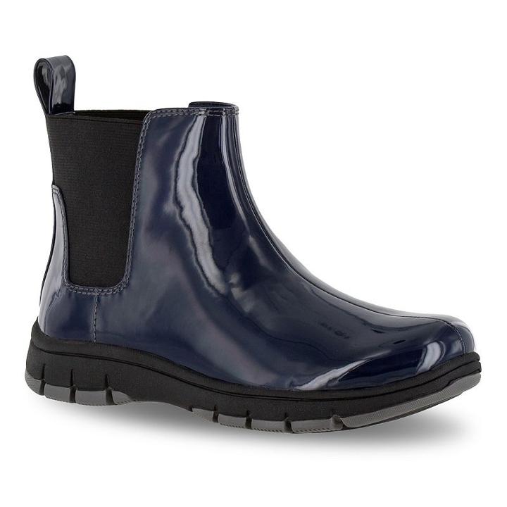 Easy Street Lena Women's Chelsea Boots, Size: Medium (6), Blue (navy)