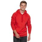 Men's Tek Gear&reg; Ultra Soft Fleece Pull-over Hoodie, Size: Large, Med Red