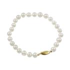 14k Gold Akoya Cultured Pearl Bracelet, Women's, Size: 7, White