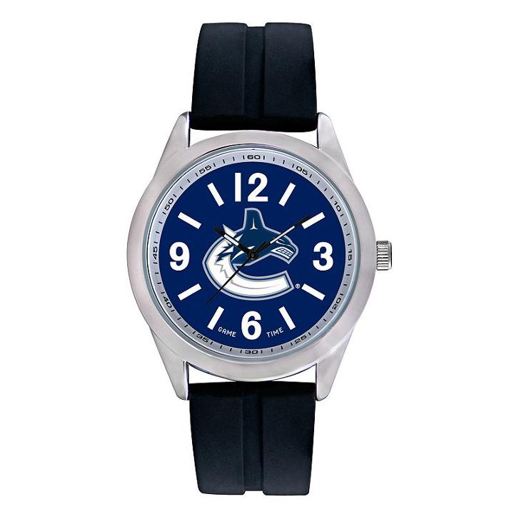 Men's Game Time Vancouver Canucks Varsity Watch, Black