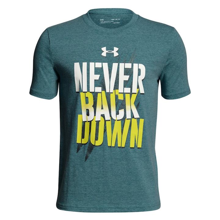 Boys 8-20 Under Armour Never Back Down Tee, Size: Large, Gold