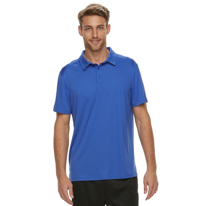 Men's Tek Gear Performance Polo, Size: Xxl, Med Blue