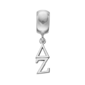 Delta Zeta, Logoart Sterling Silver Sorority Charm, Women's, Grey