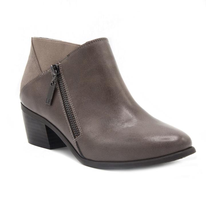London Fog Haverfield Women's Ankle Boots, Size: Medium (8.5), Beig/green (beig/khaki)