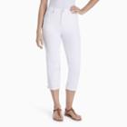 Women's Gloria Vanderbilt Amanda Capri Jeans, Size: 4, White Oth