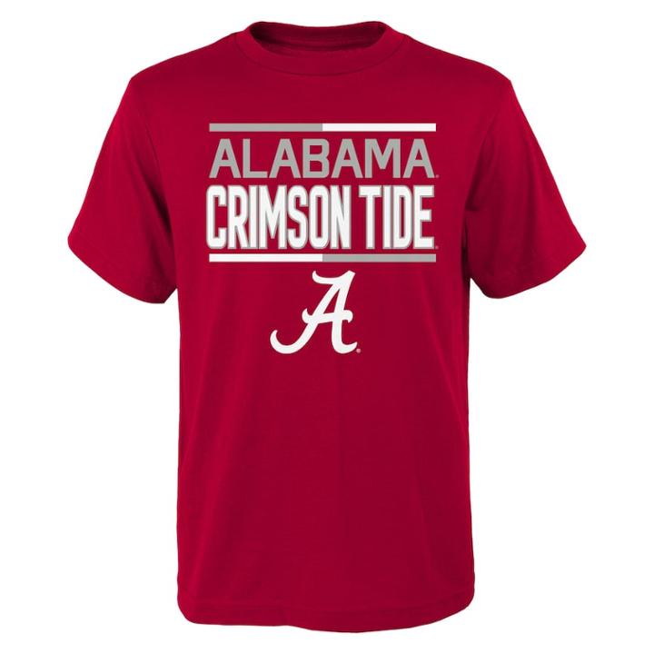 Boys 4-18 Alabama Crimson Tide Density Tee, Size: 6-7, Dark Red