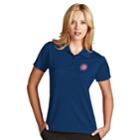 Women's Antigua Chicago Cubs Exceed Desert Dry Xtra-lite Performance Polo, Size: Medium, Blue